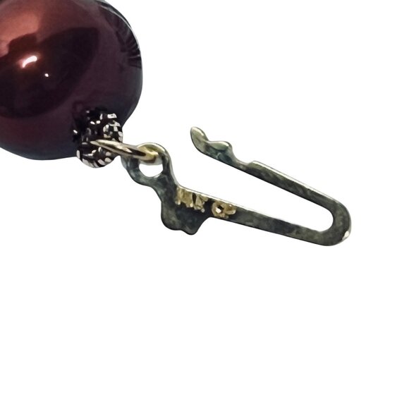 Vintage Shades of Brown Freshwater Pearl Necklace And Bracelet Set (5967) - Picture 8 of 10